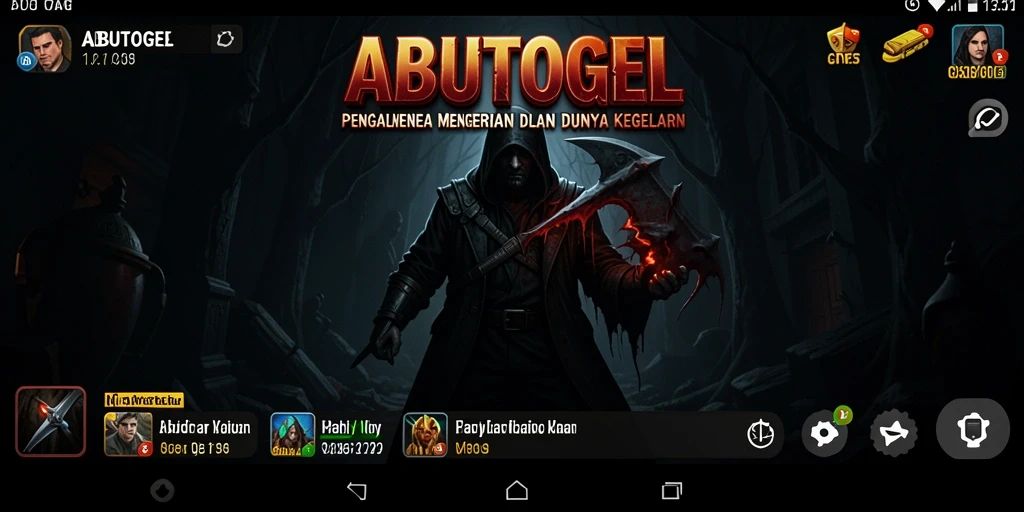 Tampilan gameplay ABUTOGEL yang menyeramkan dan penuh ketegangan.