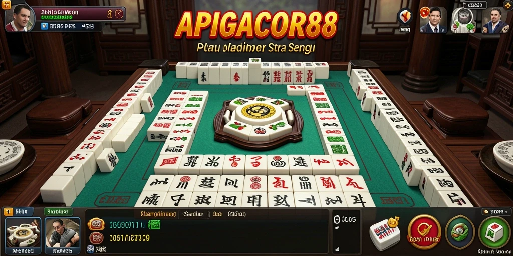 Gameplay seru Mahjong dalam APIGACOR88 yang menantang.
