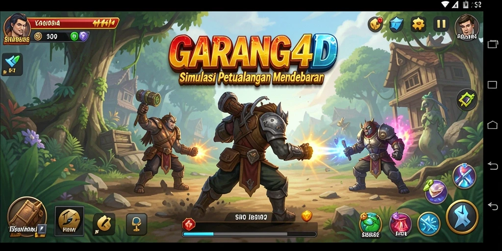 Screenshot utama GARANG4D menunjukkan aksi seru dalam permainan simulasi.