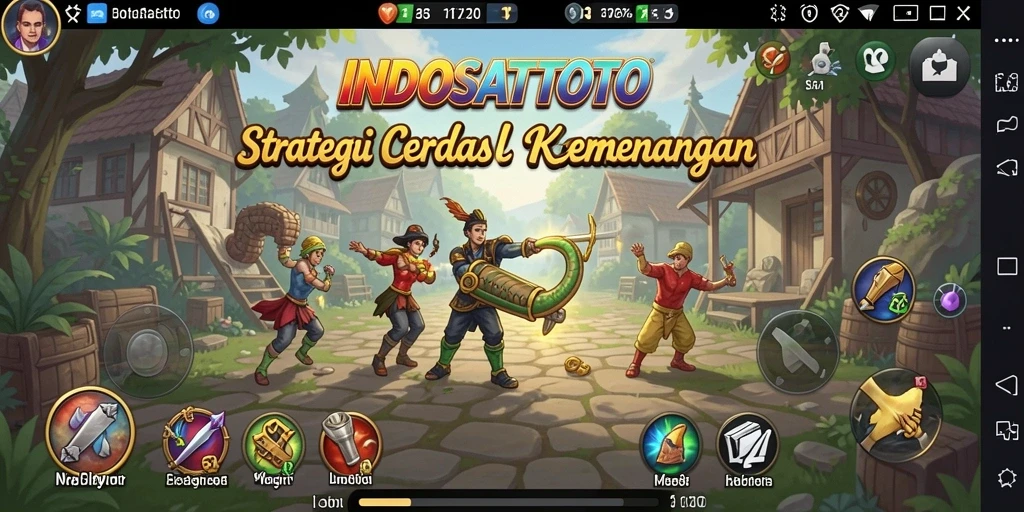 Tampilan menyerukan dari gameplay strategi INDOSATTOTO.
