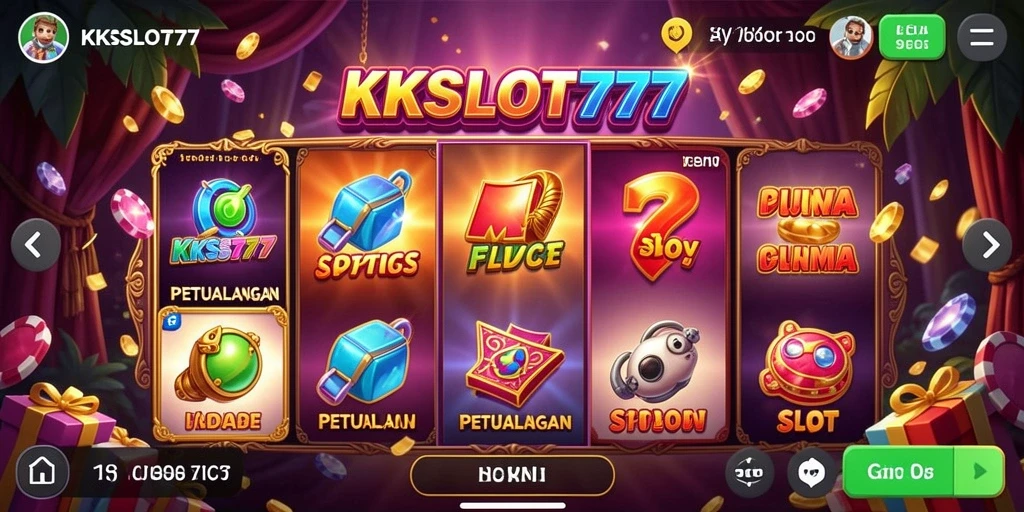 Screenshot gameplay KKSLOT777 dengan grafik menawan dan fitur menarik.