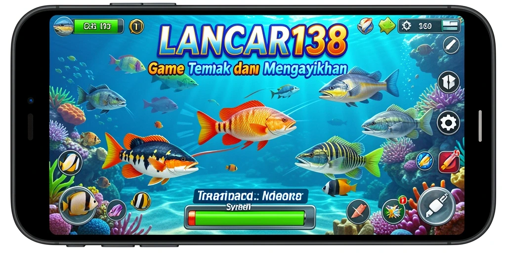 Tangkapan layar gameplay seru dari LANCAR138 saat menembak ikan.