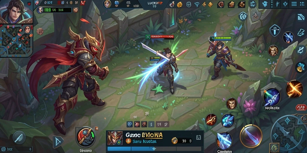 Tangkapan layar gameplay <strong>LUCKSVIP</strong> menampilkan intensitas pertempuran MOBA yang mendebarkan.