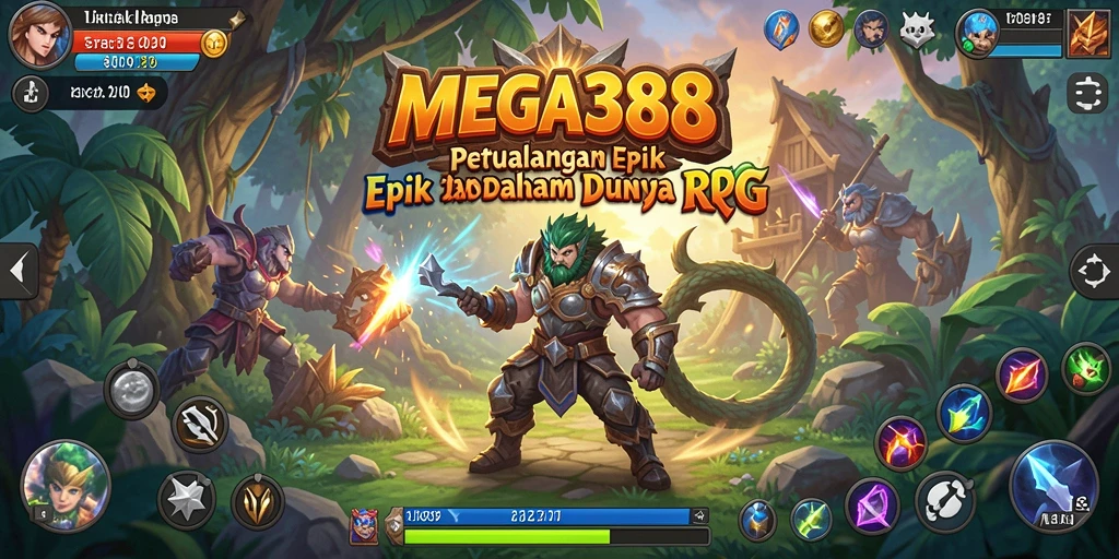 Screenshot gameplay MEGA388 menampilkan aksi pertempuran yang mendebarkan.