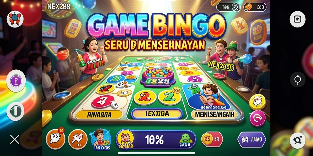 Tampilan gameplay Bingo yang seru di NEX288.