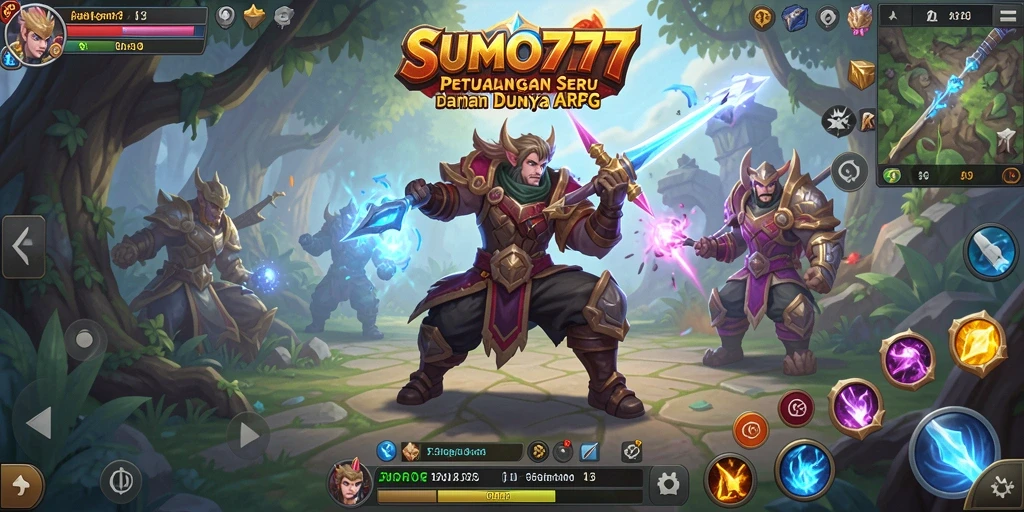 Screenshot gameplay SUMO777 menampilkan petualangan mendebarkan dalam dunia ARPG.