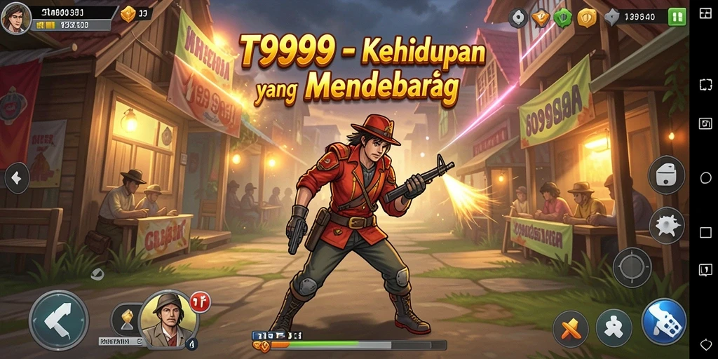 Skrinsut utama T9999 menampilkan gameplay simulasi yang mendebarkan.